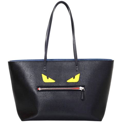 fendi monster leather roll bag|Fendi tote bag vintage.